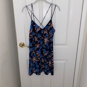 Zara mini dress with flower print